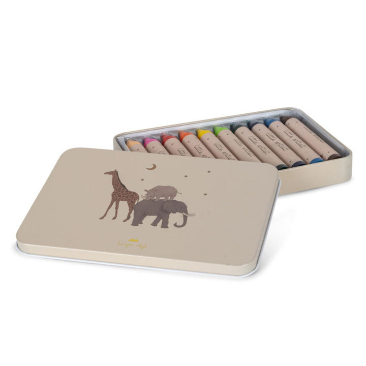 Beeswax crayons, 10 stk, Safari