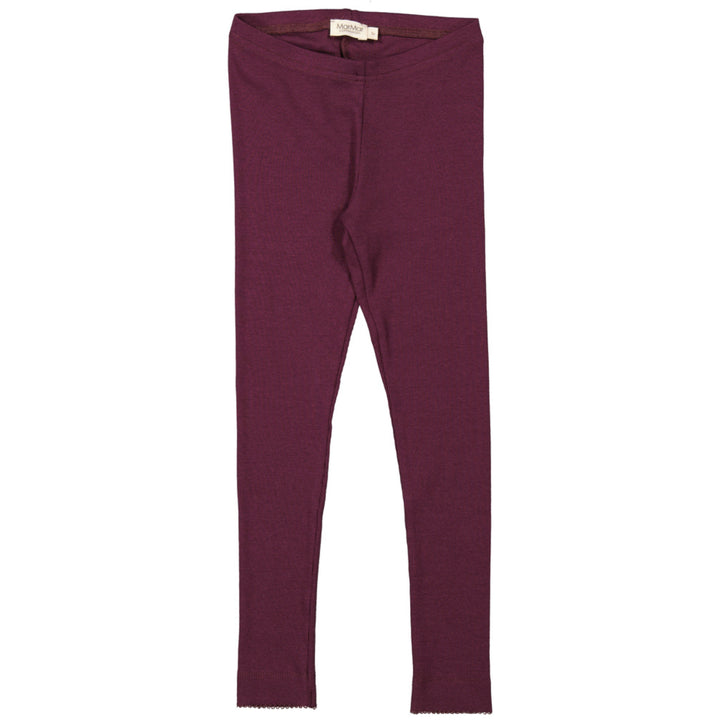 Modal leggings, Deep Mulberry