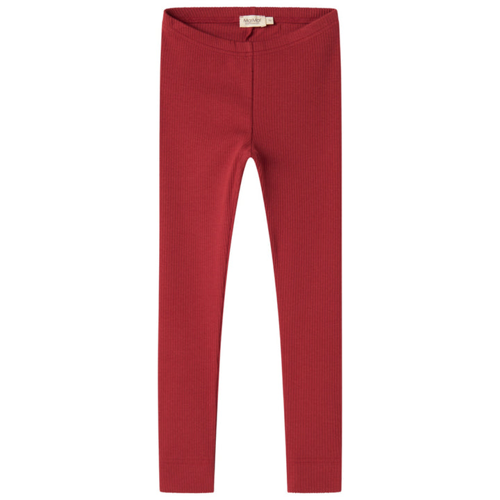 Modal leggings, Hibiscus Red