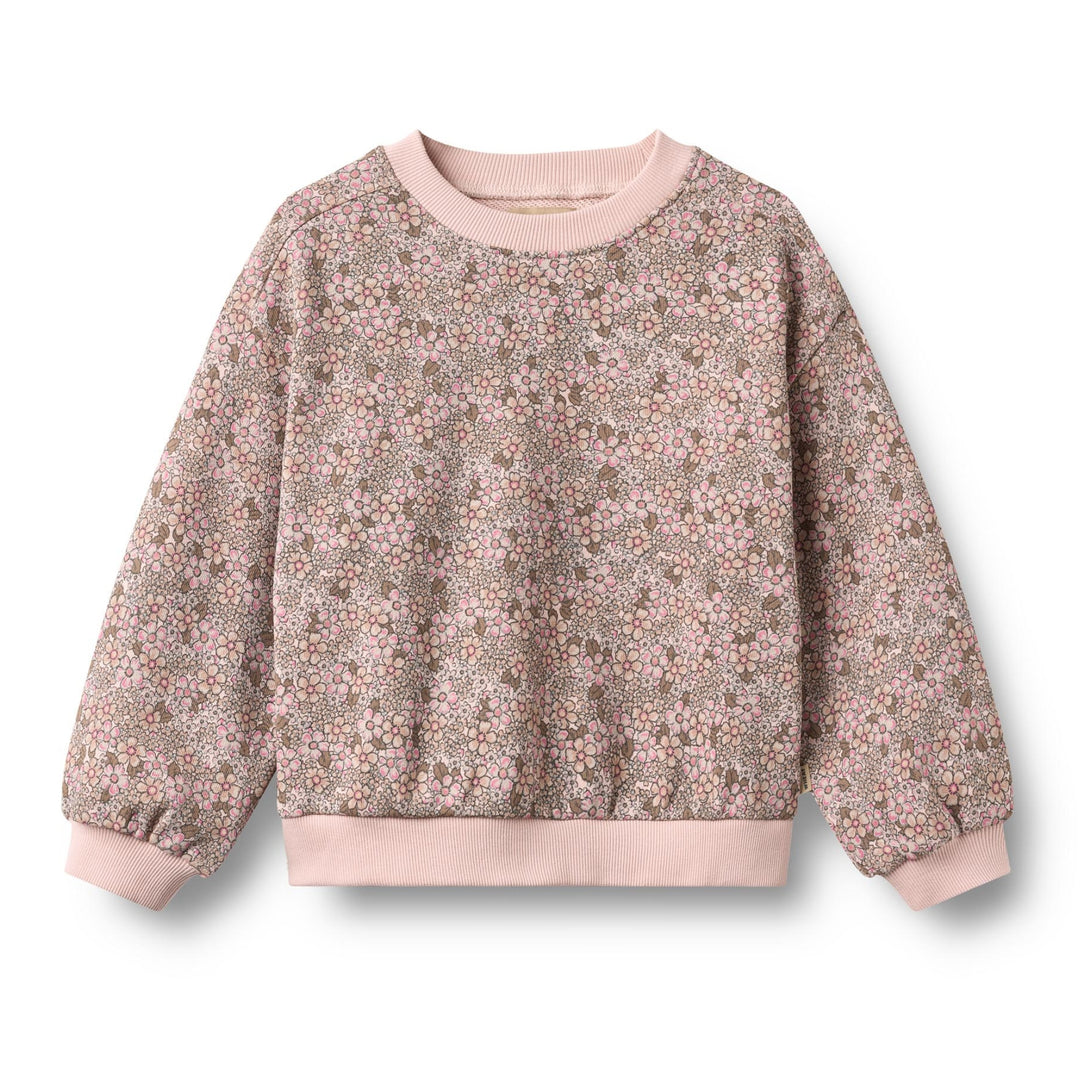 Lia sweatshirt, Rose Brown Flowers