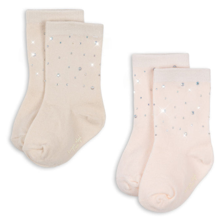 Sequin sokkar, 2 pør, Creole Pink