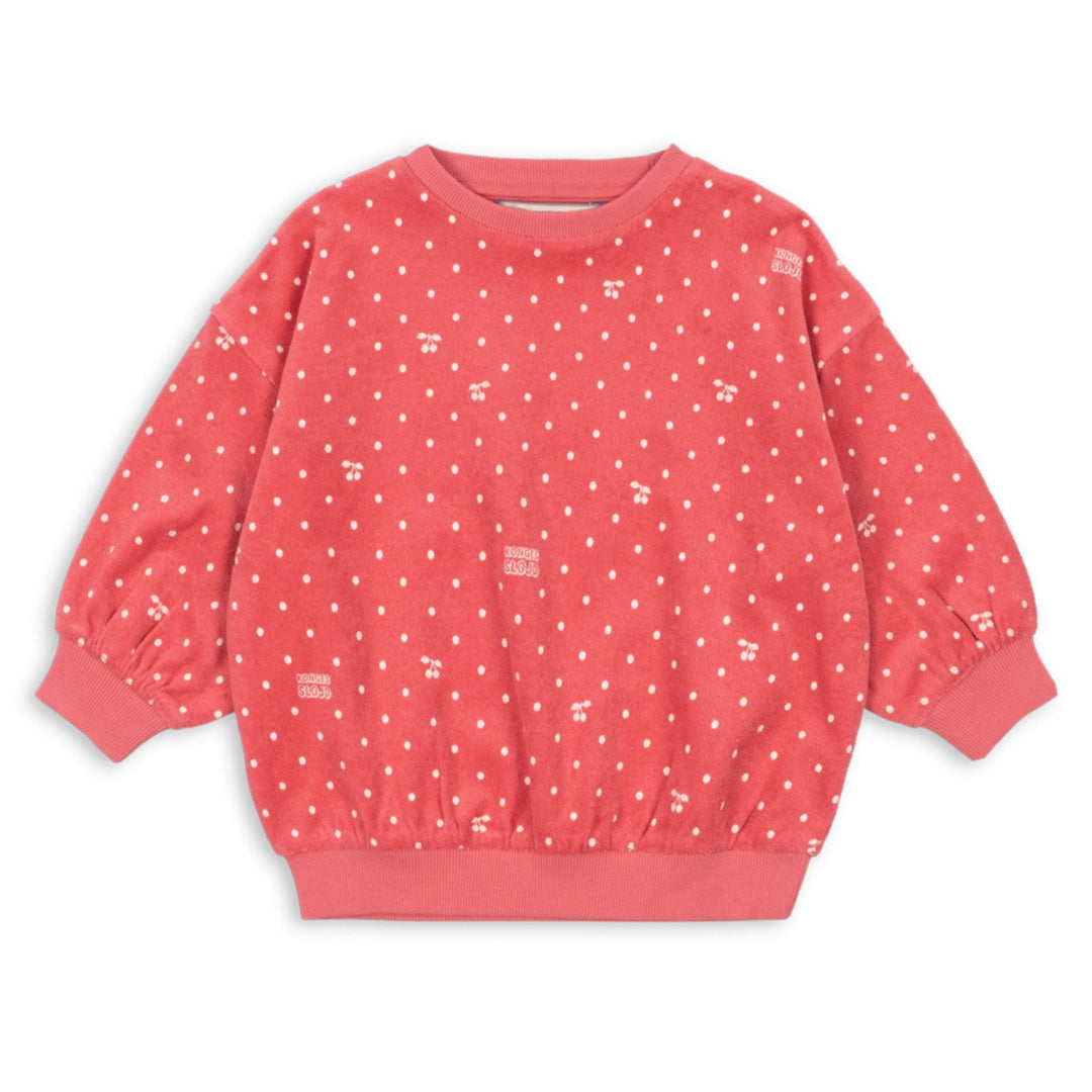 Itty sweatshirt, Cherry Berry Dot