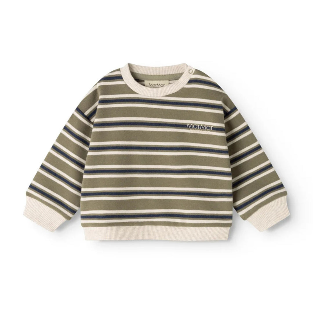 Tammas sweatshirt, Seaweed Stripe