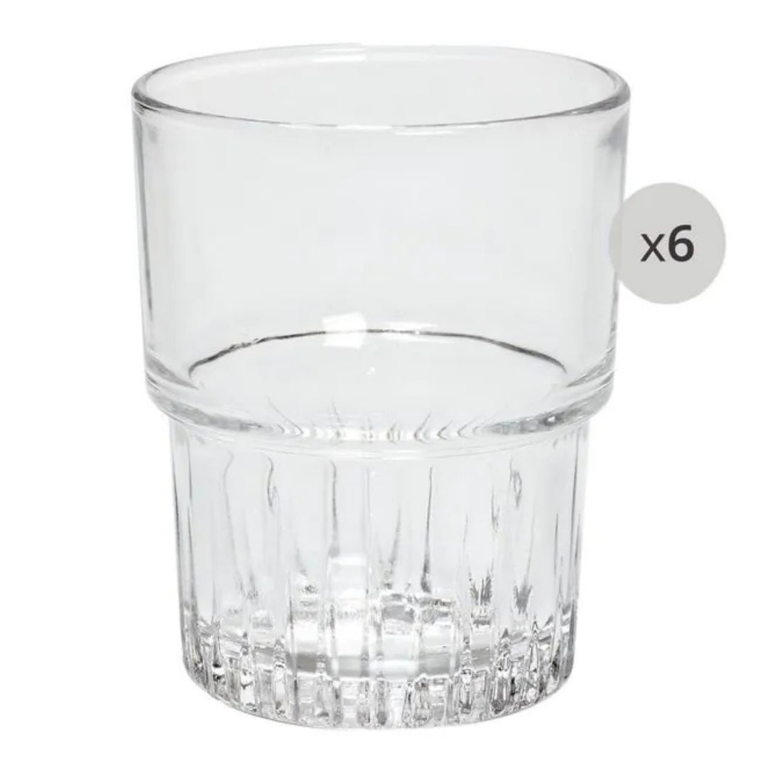 Gløs úr herdaðum glasi, 160 ml, 6 stk