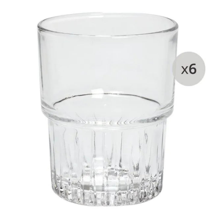 Gløs úr herdaðum glasi, 160 ml, 6 stk