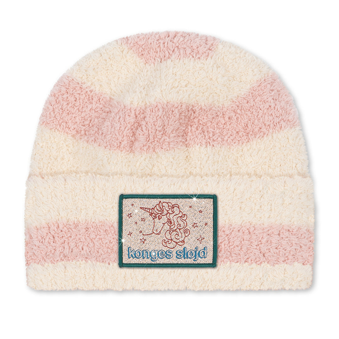 Softy beanie, Rosy Stripe