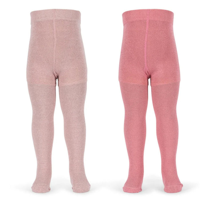 Glitter sokkabuksur, 2 pør, Rose