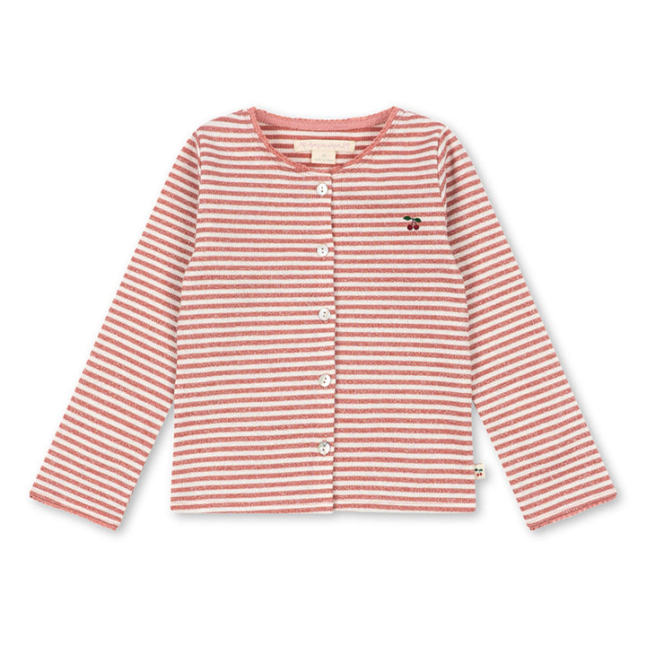 Roli cardigan, Rose Cream Stripe