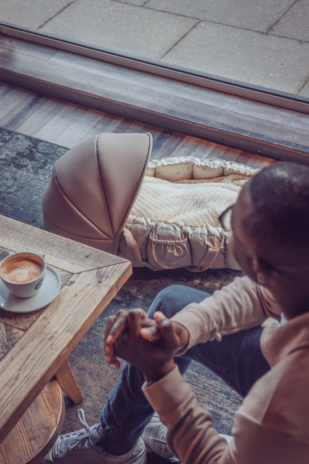Kallesja til babynest, Jetty Beige