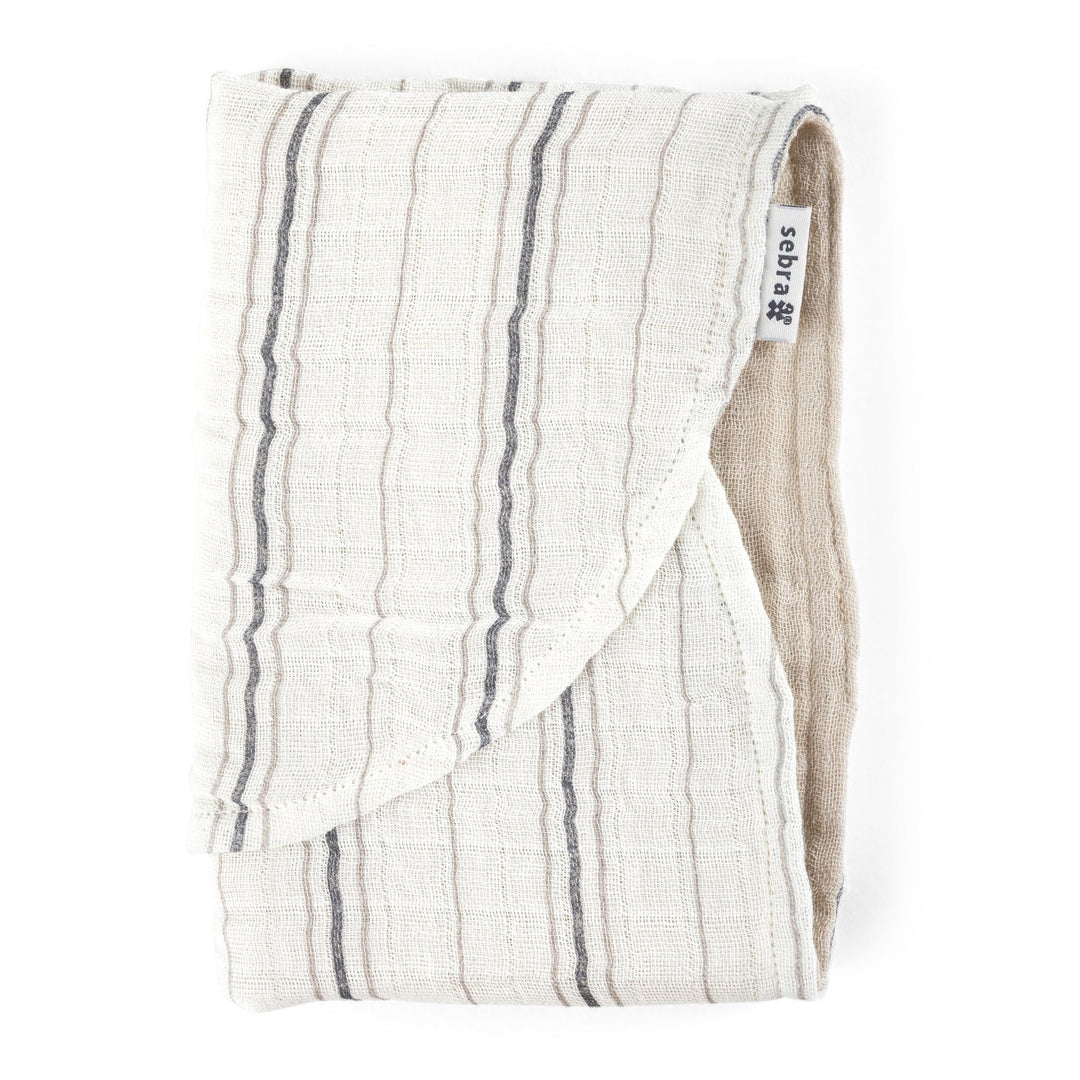 Pusliundirlag, 2 stk, Cream Stripe