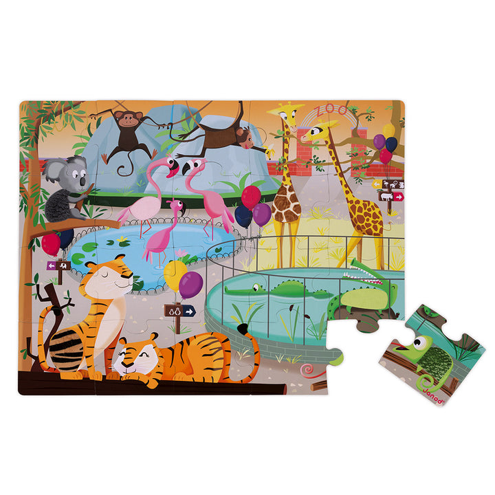 Tactile Puzzle, A Day at the Zoo