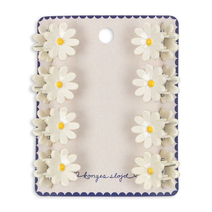 Mini Daisy hárklemmur, 8 stk