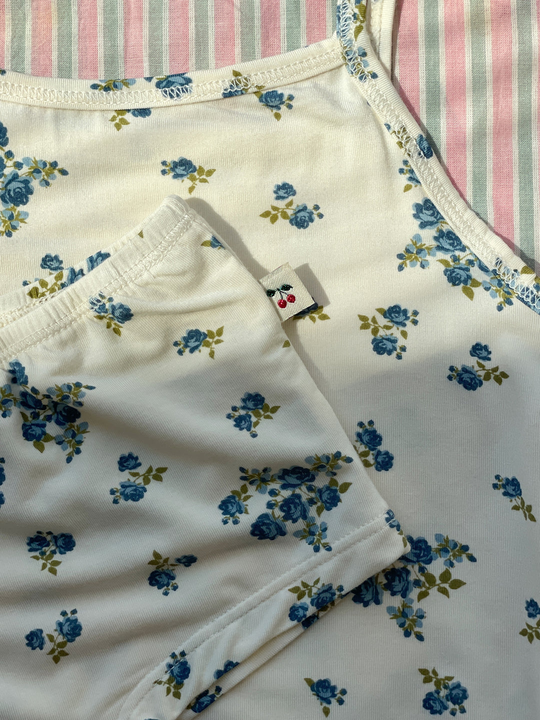 Mimmi undirtroyggjur, 2 stk, Blue Kitty Dot