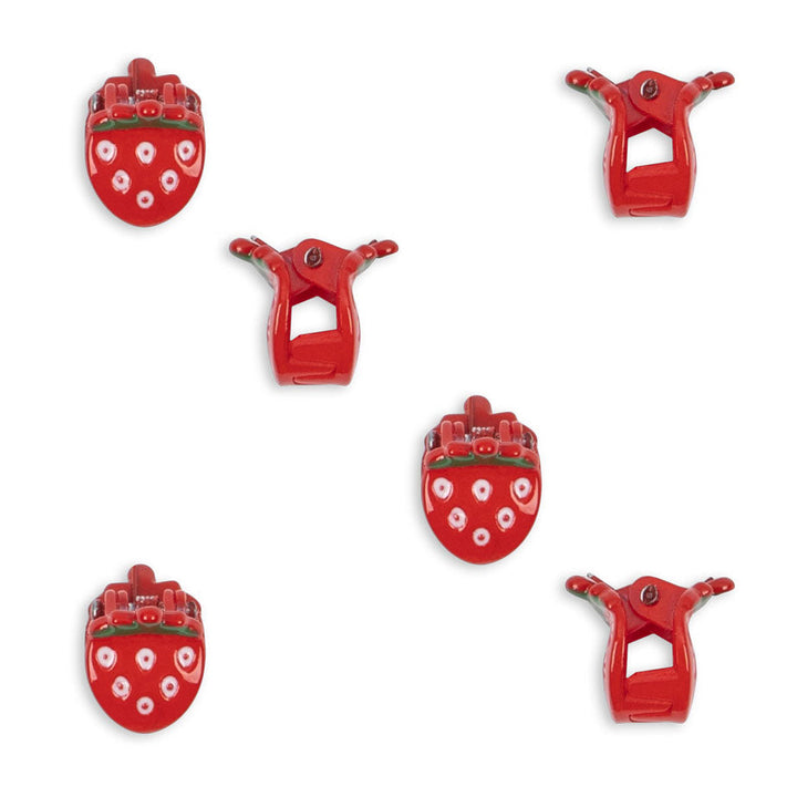 Mini Fraise hárklemmur, 6 stk