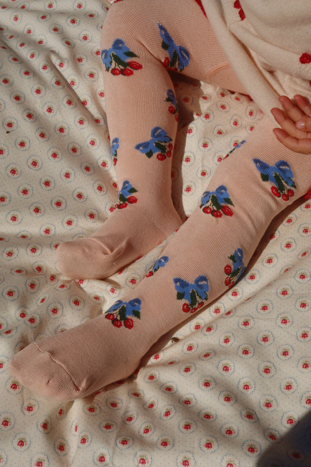 Jacquard sokkabuksur, 2 pør, Amarena