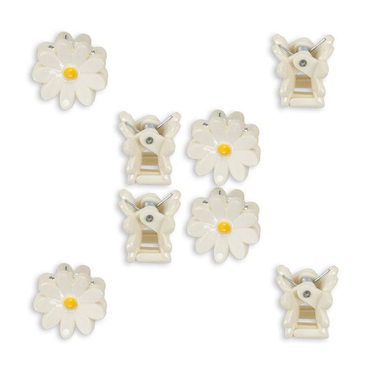 Mini Daisy hárklemmur, 8 stk