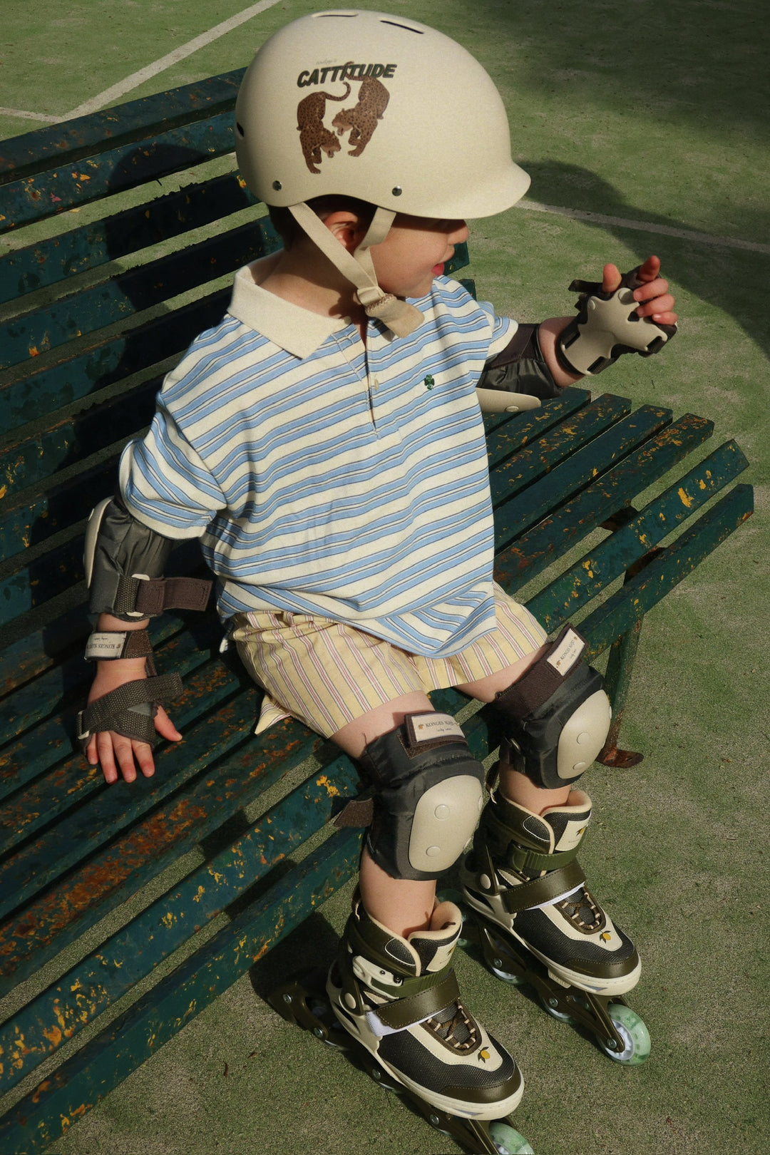 Spotty polo, Ciel Stripe