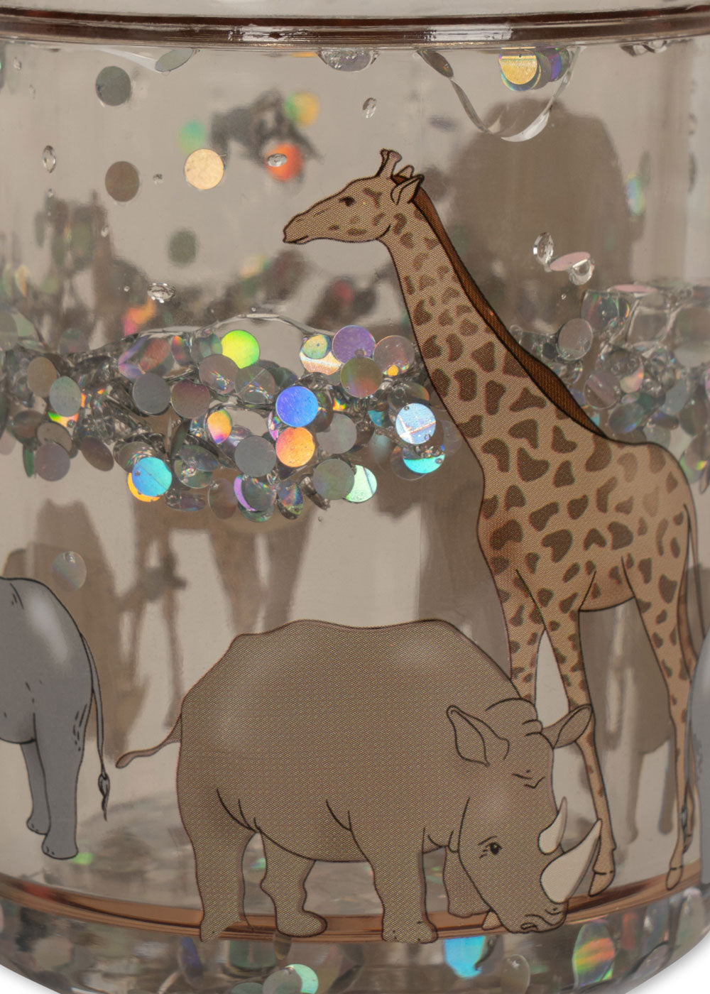 Glitter Cup, 2 stk, Safari