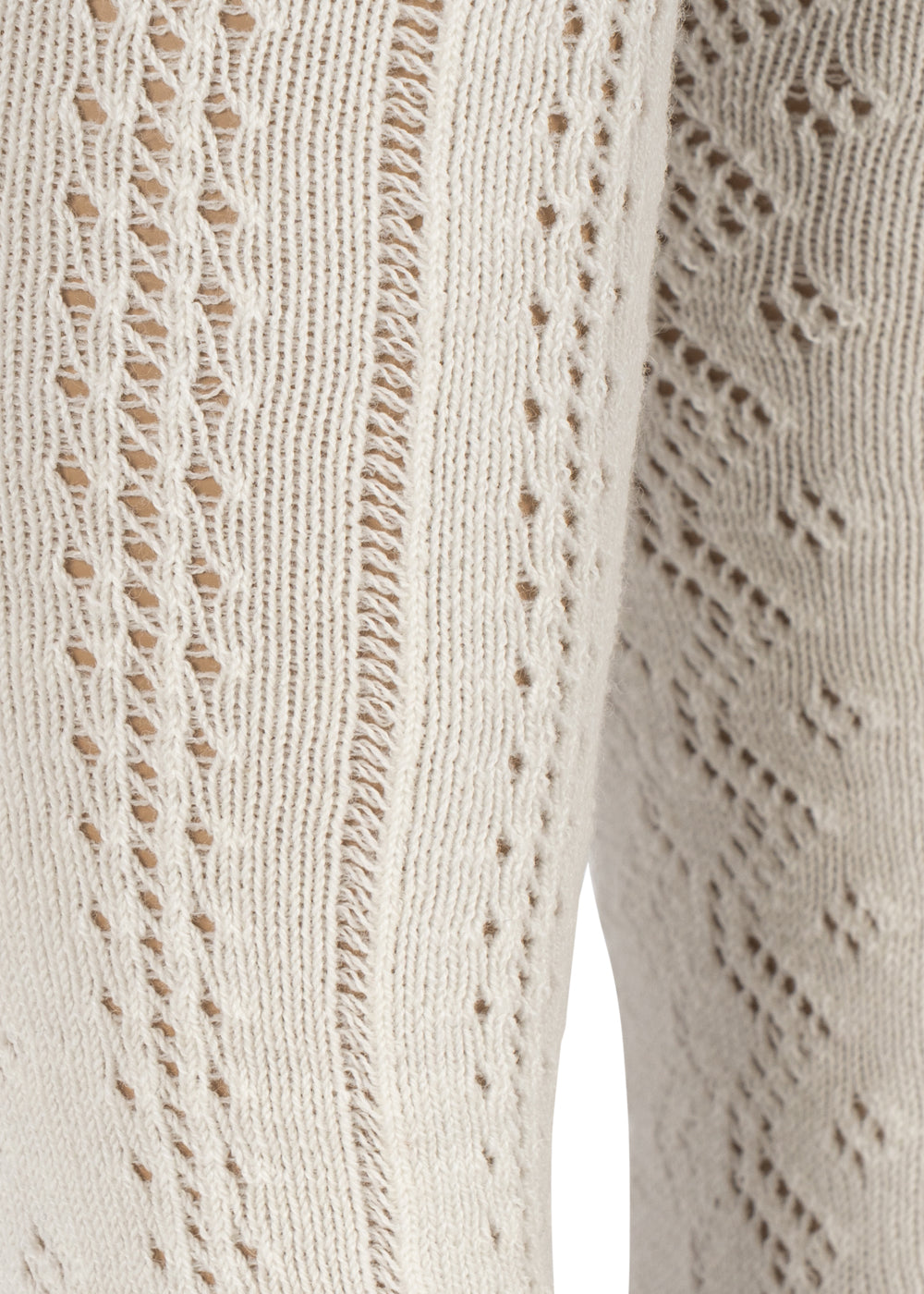 Pointelle sokkabuksur, Off White