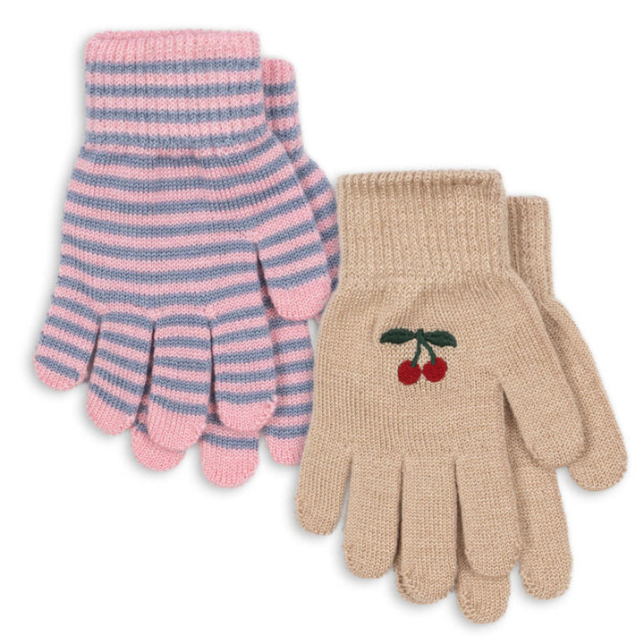 Filla handskar, 2 pør, Cherry