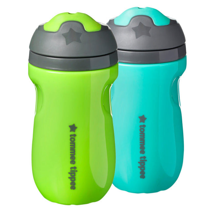 Insulated Sippee, 2 stk, Green/Teal
